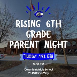 Rising 6th Grade Parent Night