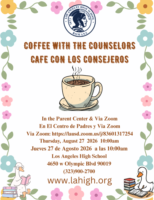Coffee With The Counselors 8/27 Featured Photo