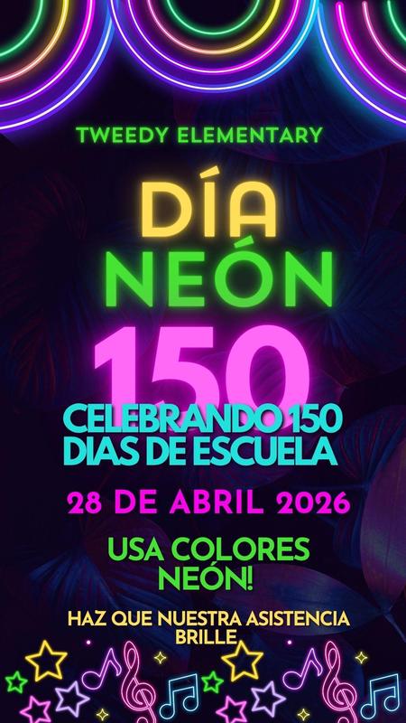 150th day of school flyer Spanish