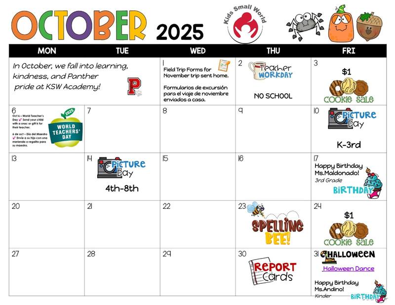 October calendar events