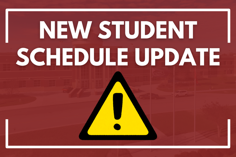 NEW SCHEDULE UPDATE