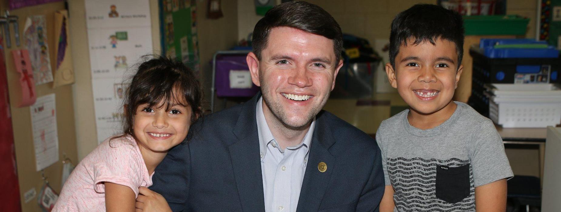 State Representative James Talarico visited THJ!