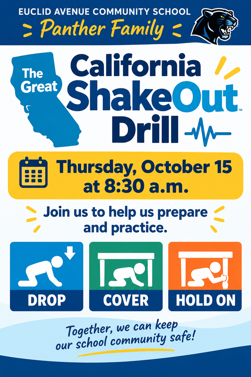 Join us! Great CA Shake Out Drill