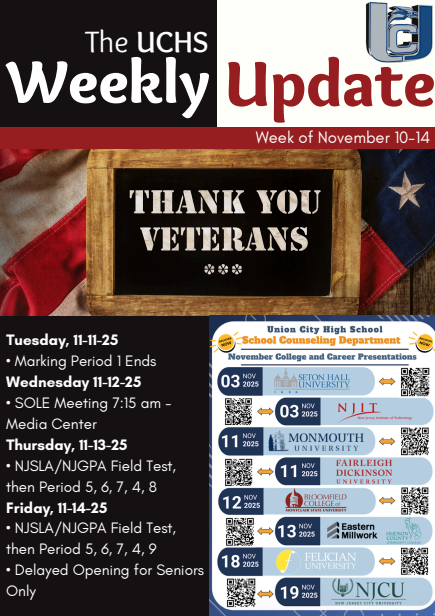 The UCHS Weekly Update: November 10-14, 2025