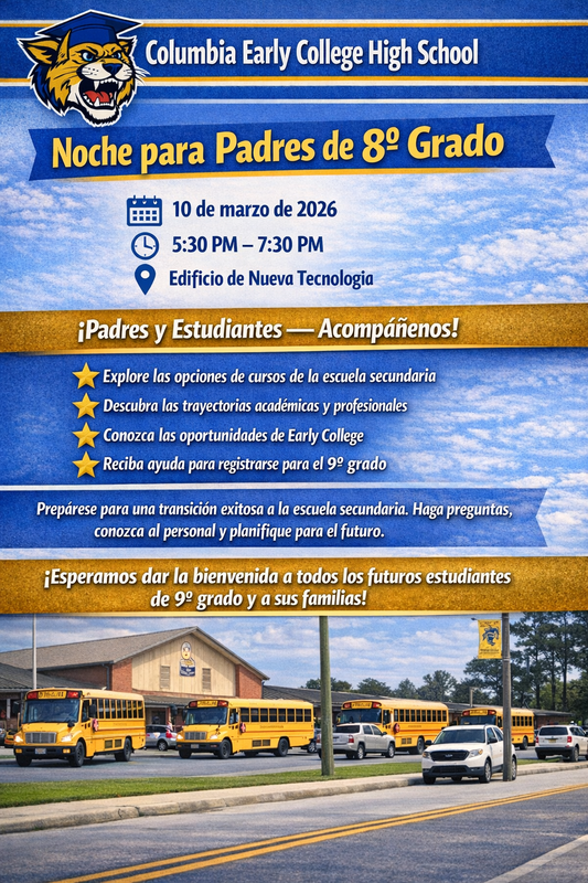 8th Grade Parent Night 2026 Spanish
