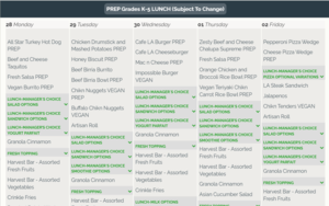 Lunch for the Week- Almuerzo para la semana