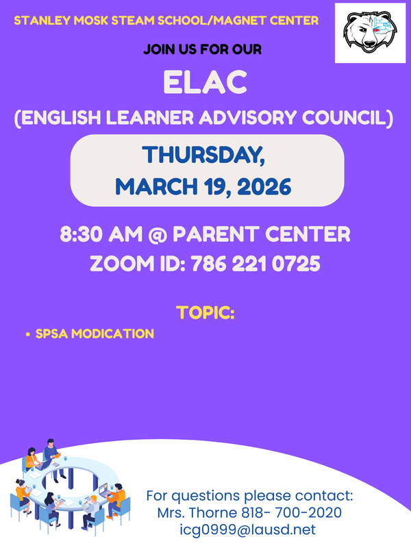 ELAC English Flyer