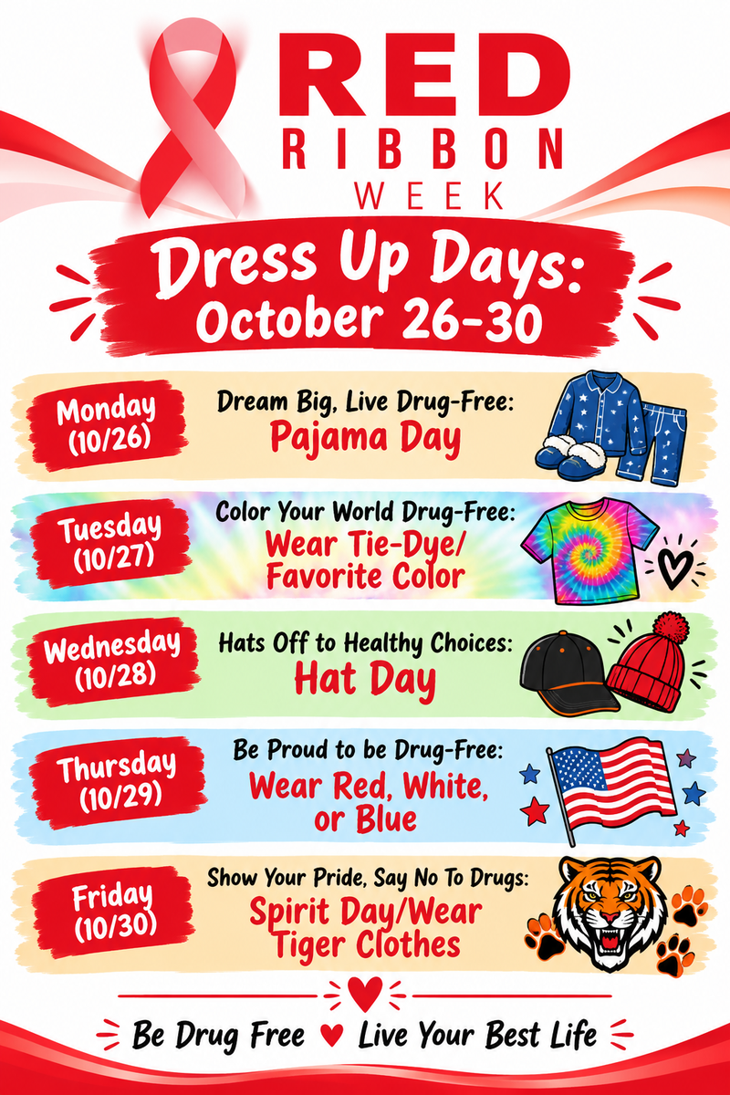 Activity flyer for Red Ribbon Week
