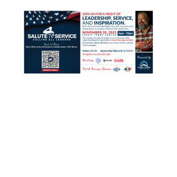 The Salute to Service event is coming up November 20, 2025.