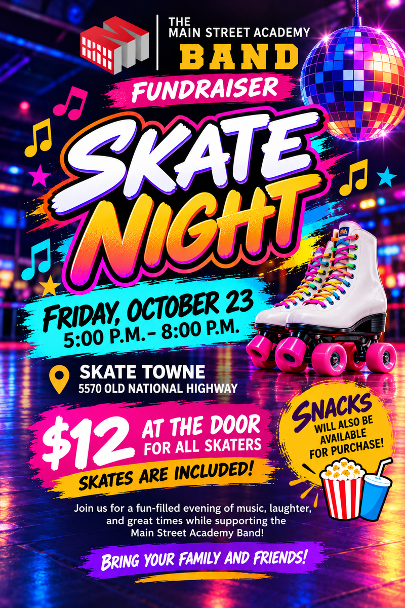 TMSA Band to Host Skate Night Fundraiser Featured Photo