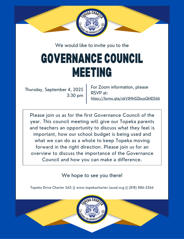 Governance Council Meeting flyer