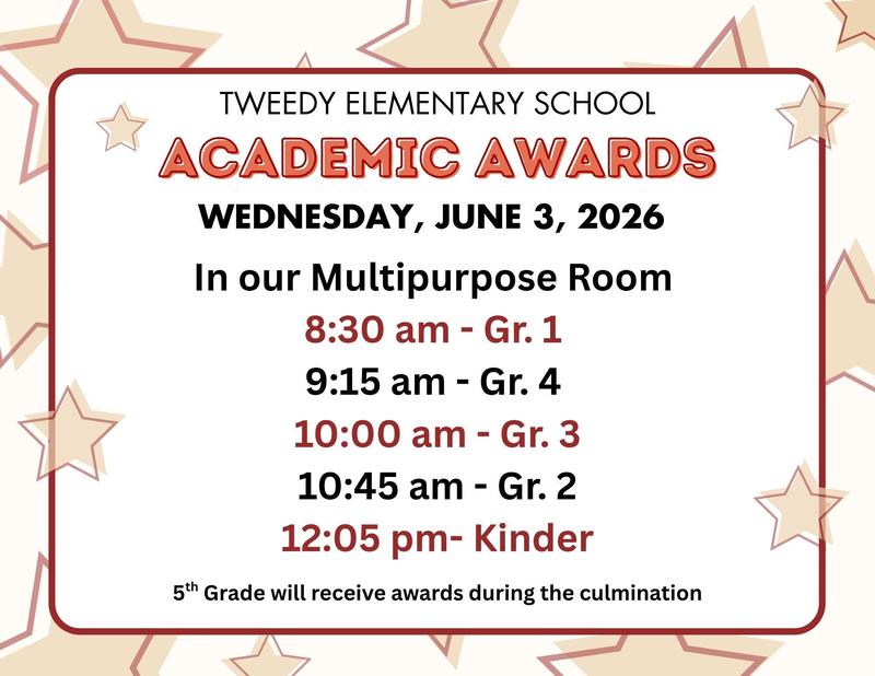 Award assembly reminder