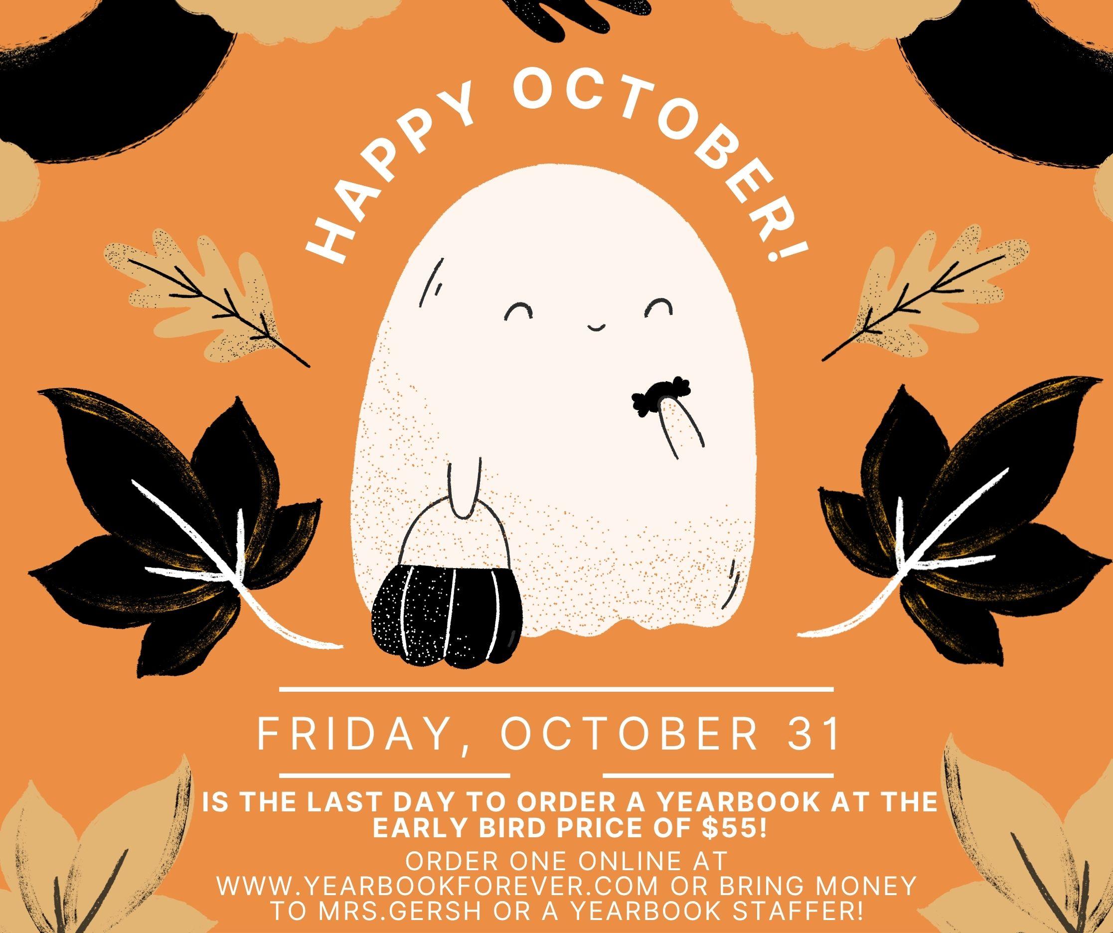 "Don't Miss Out" buy your yearbook graphic