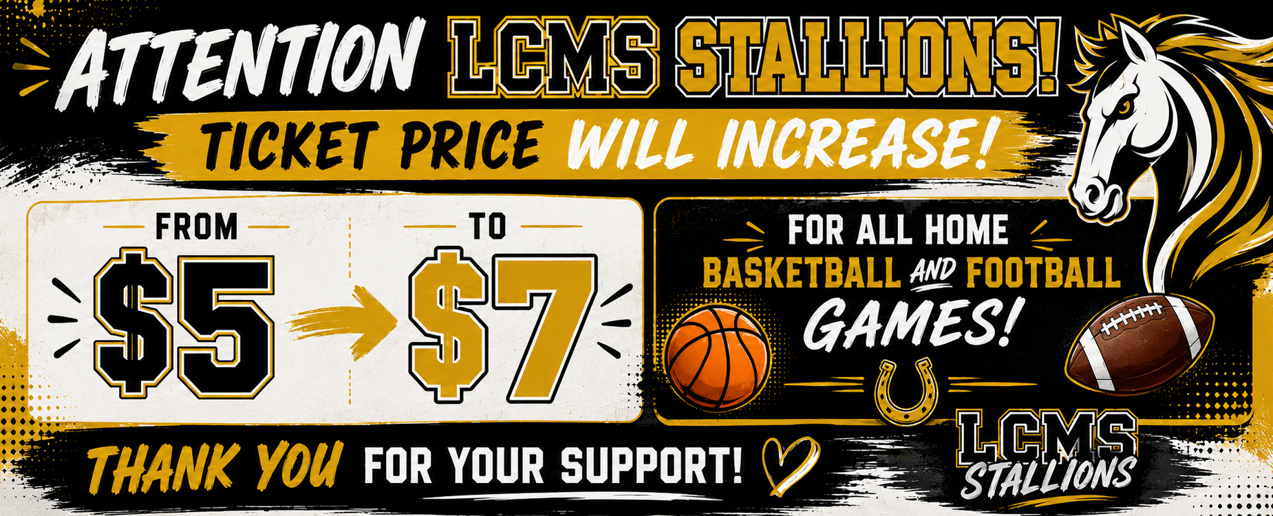 Ticket Price Increase!
