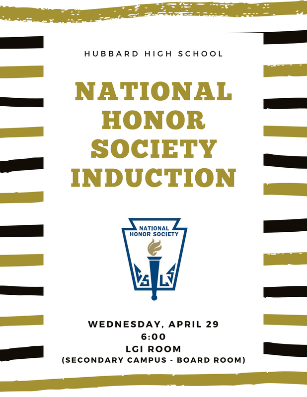 National Honor Society Induction April 29th
