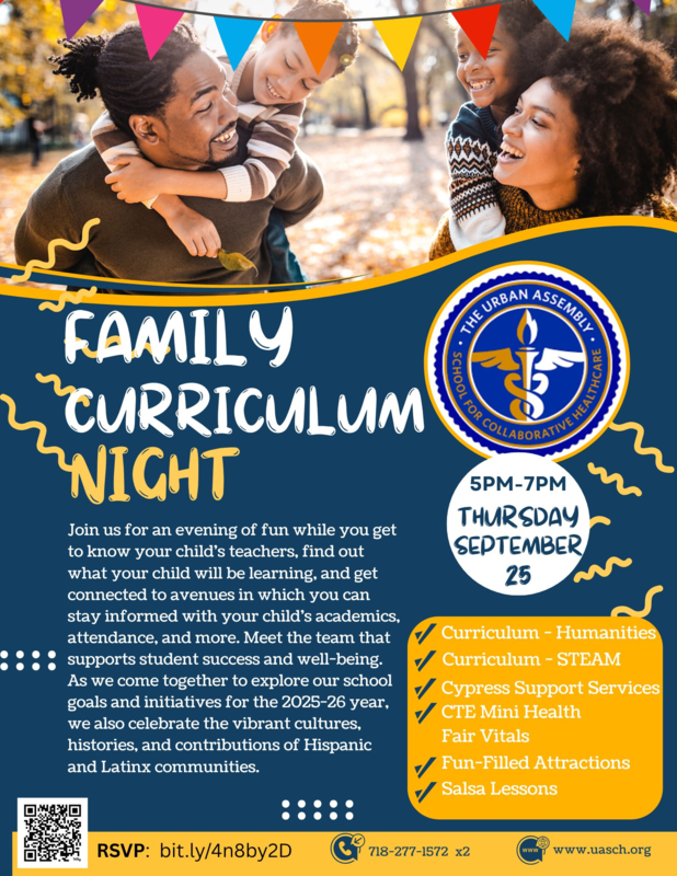 Registration Notice of Family Curriculum Night