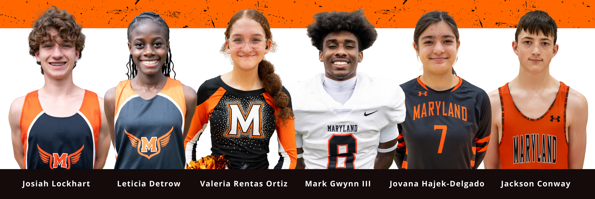 Group photo of MSD’s September Athletes of the Month.