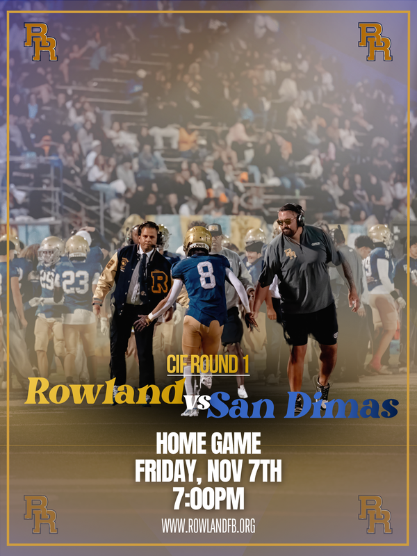 RHS Football Game, CIF Round 1