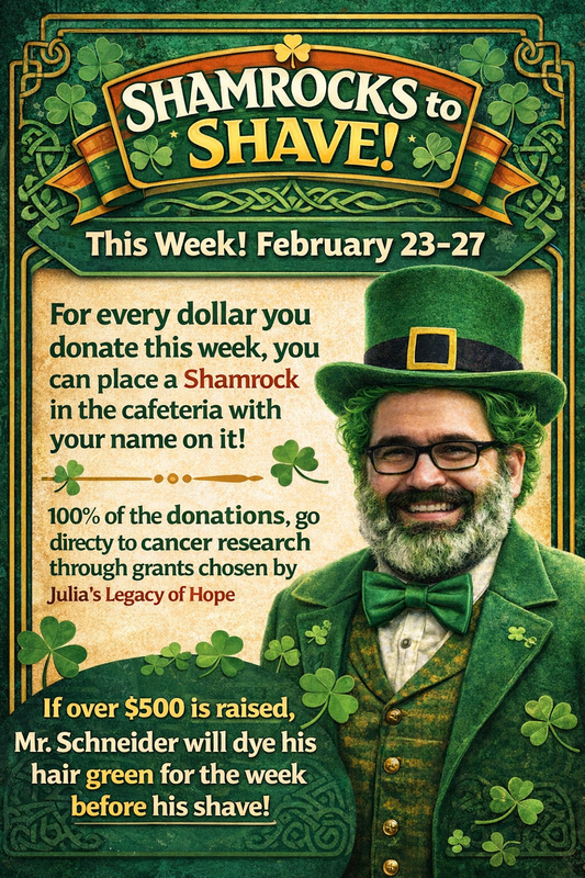Shamrocks to Shave flyer