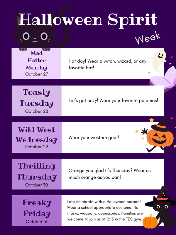 Spirit Week Flyer