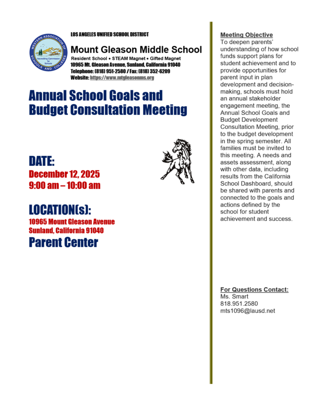 Budget Meeting Flyer