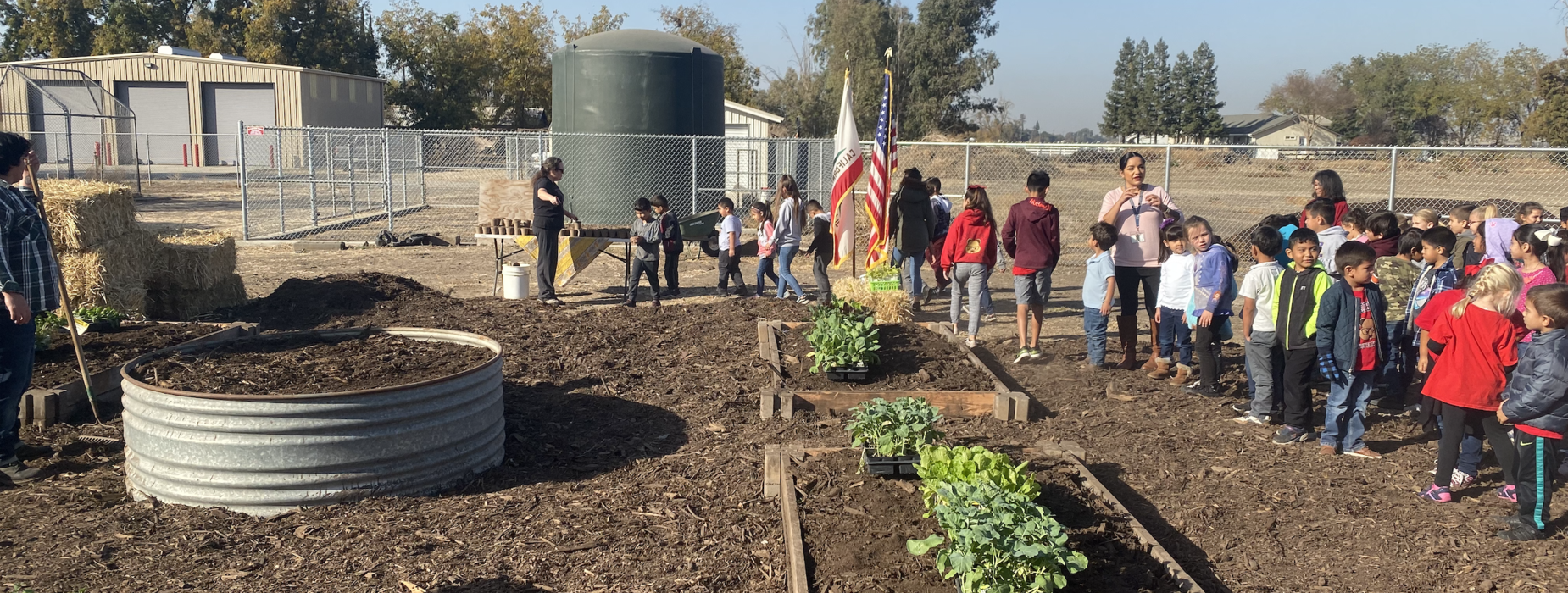 Groundbreaking ceremony for the Collegeville garden