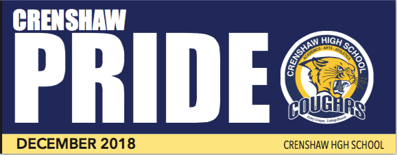 Flash! Check out the most recent edition of our newsletter, 'Crenshaw PRIDE'! Featured Photo