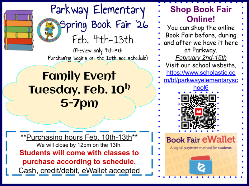 graphic describing all info needed for upcoming books fair