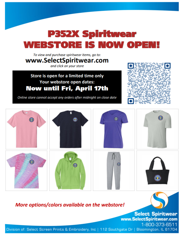 P352X SPIRITWEAR WEBSTORE IS NOW OPEN!