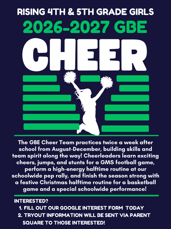 GBE Cheer 2026-2027 Featured Photo