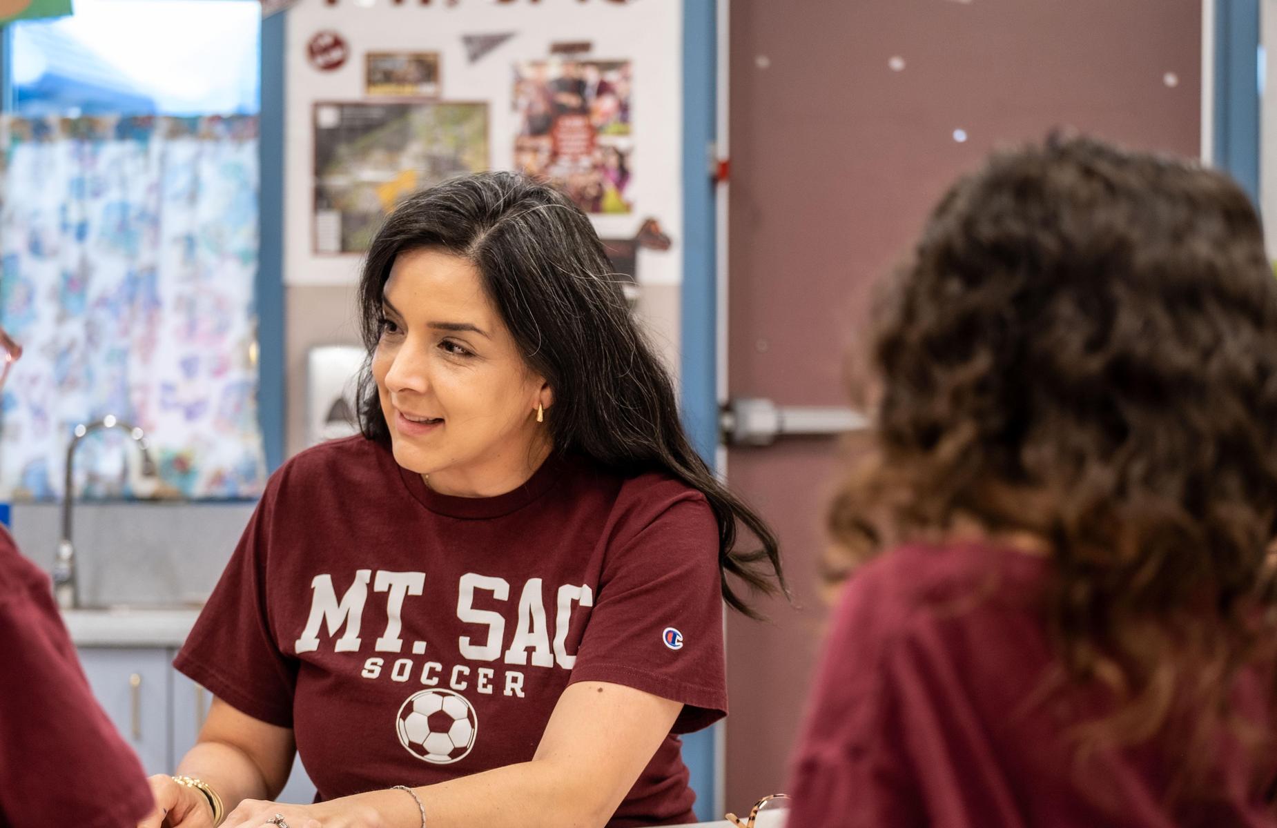 Mt. San Antonio College donated shirts to a TK class at Vejar Elementary School.