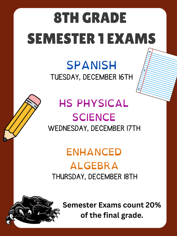 Semester Exam Dates