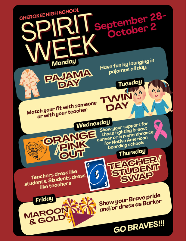 Spirit Week Flyer