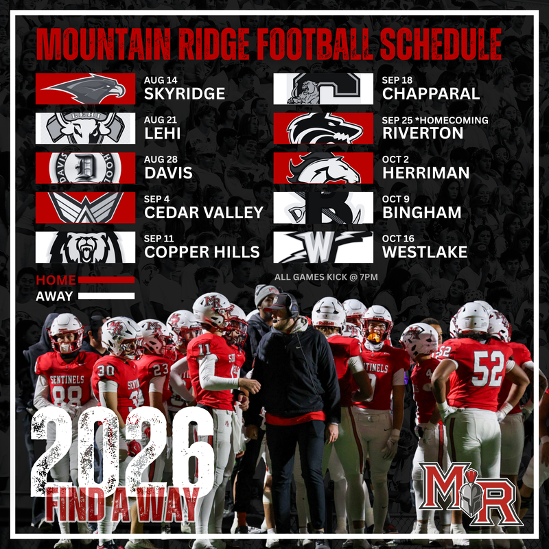 The 2026 Football Schedule is LIVE.