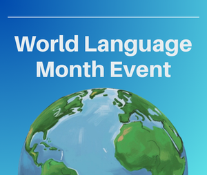 World Cultural Month Event with illustration of Earth