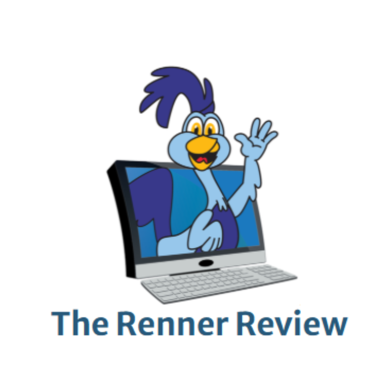 A cartoon roadrunner waving from a computer screen
