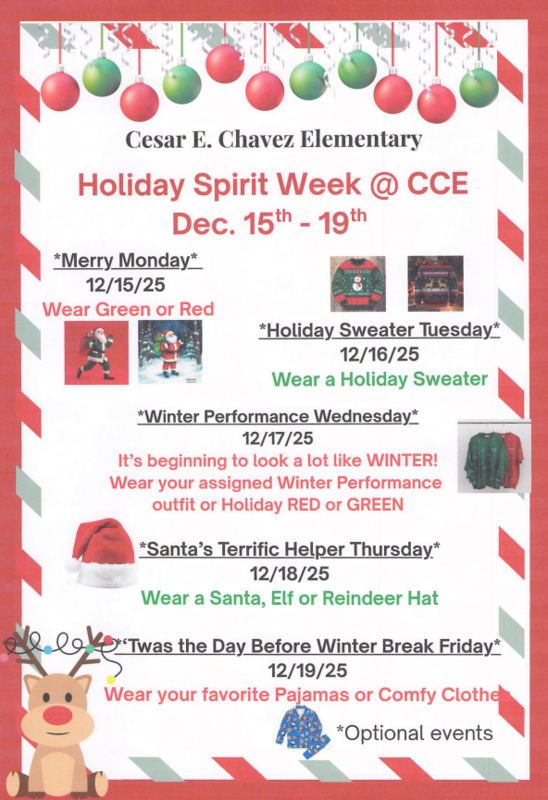 Spirit Week December 2025