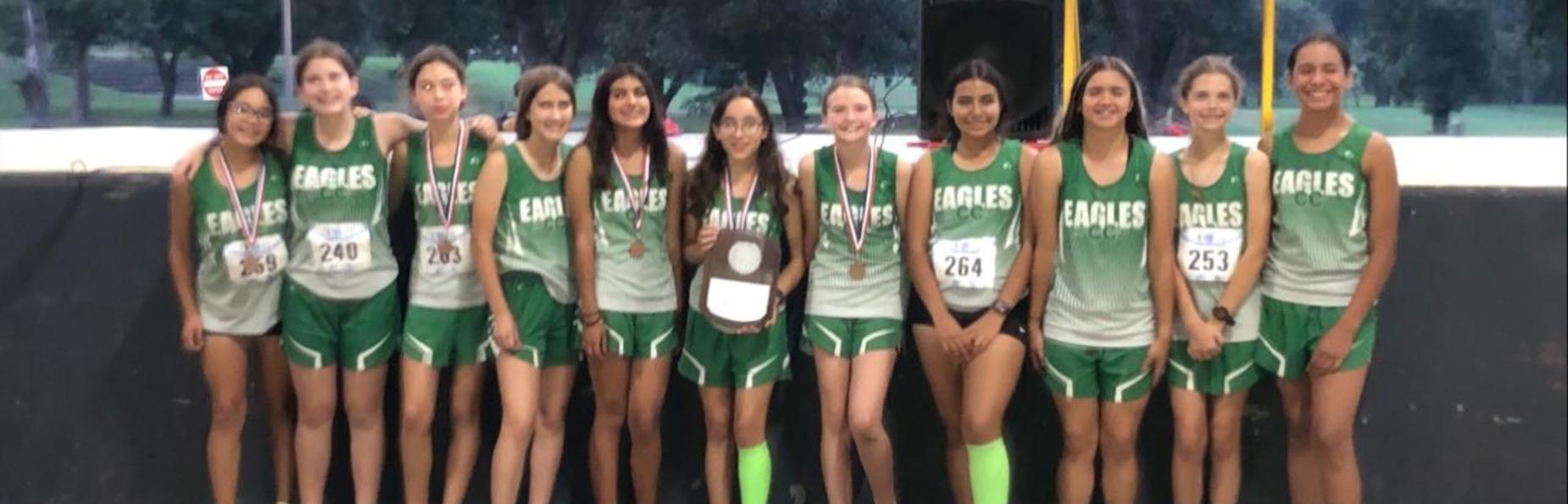 8th grade Girls' Cross Country District Champions