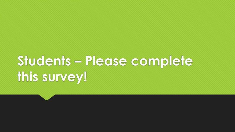 Survey - please take