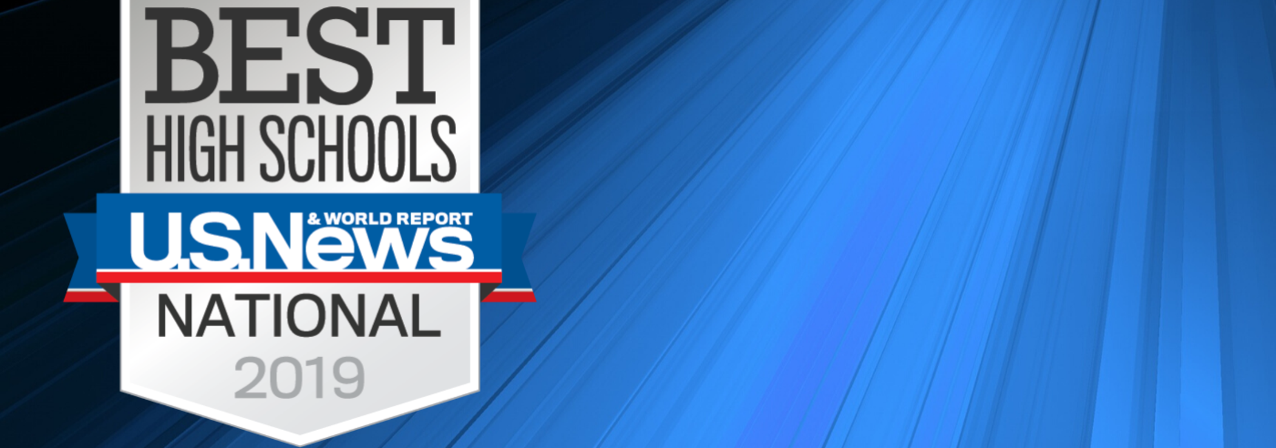 US News & World Report Best High School 2019 badge