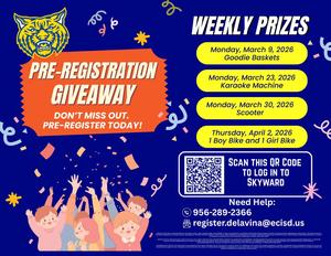 PRE-REGISTRATION GIVEAWAY