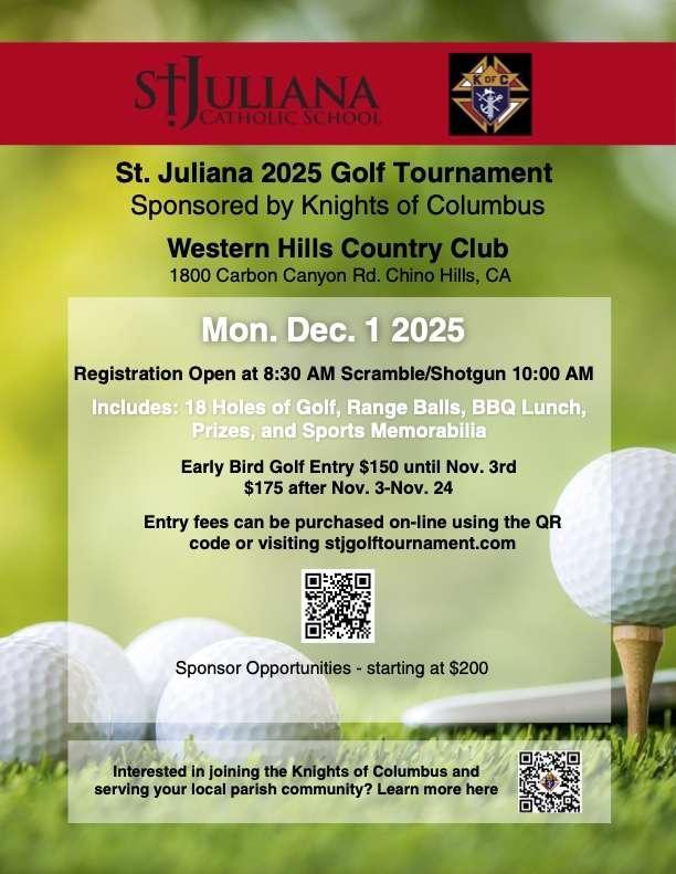 St. Juliana 2025 Golf Tournament Featured Photo