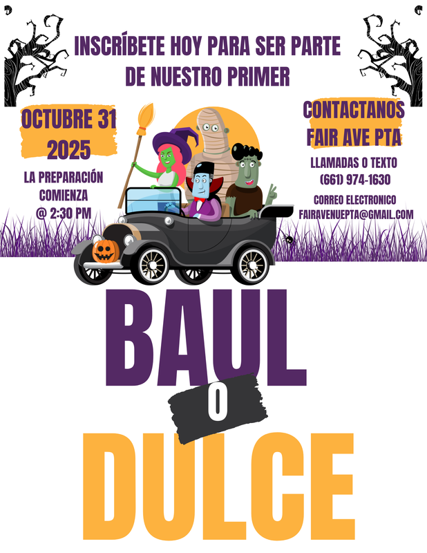 Baul o Dulce Flyer