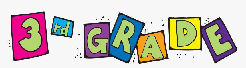 Colorful text displaying '3rd Grade' in playful typography.