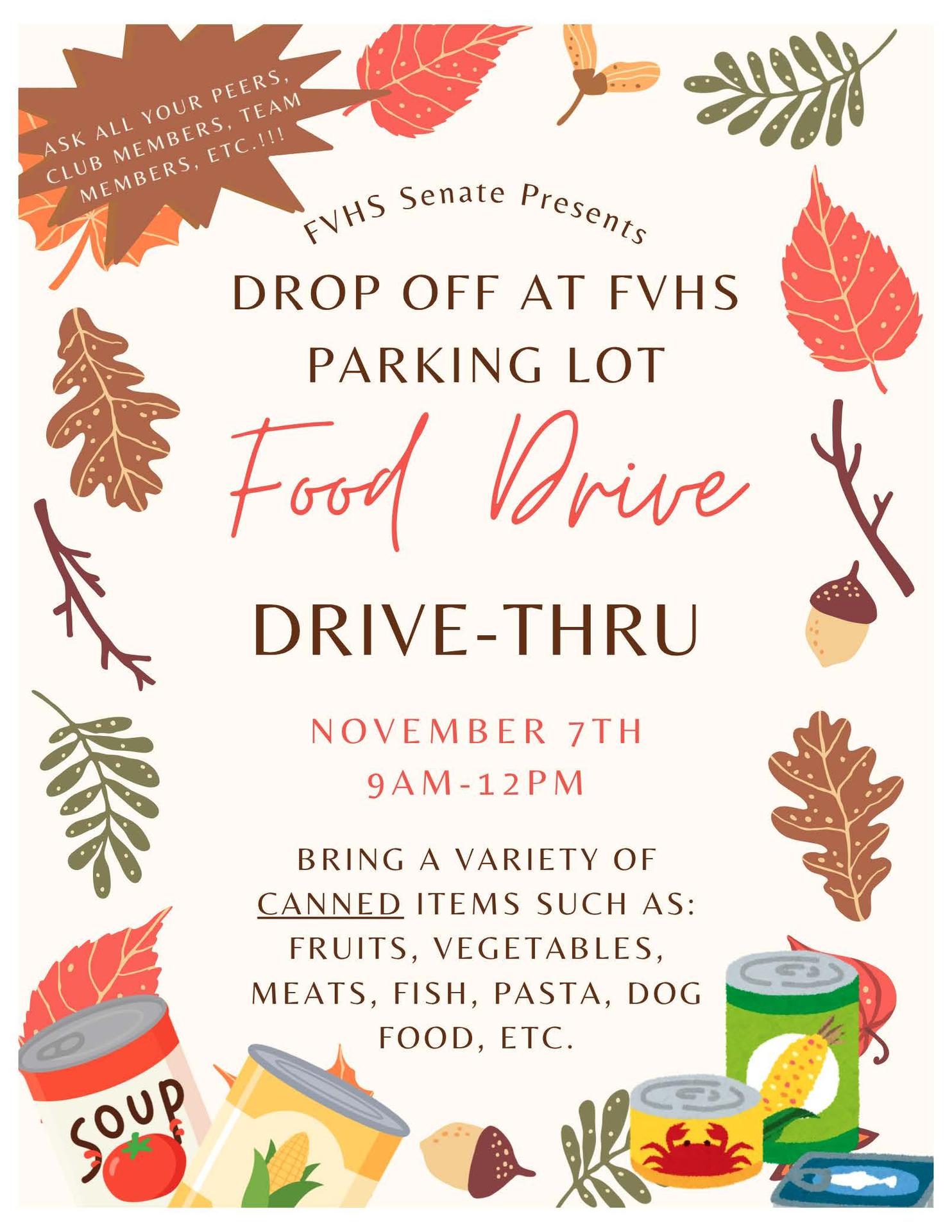 Food Drive - Drive Thru