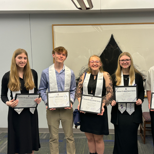 NTHS Students with certificates