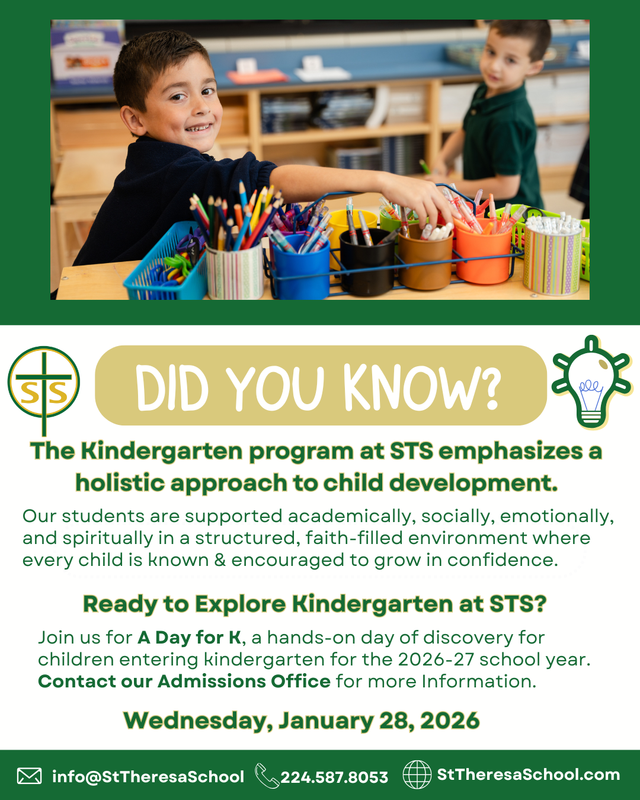 K for a day - Discover Kindergarten at STS