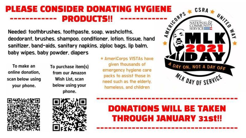 PLEASE CONSIDER DONATING HYGIENE ------------ PRODUCTS!! ------------