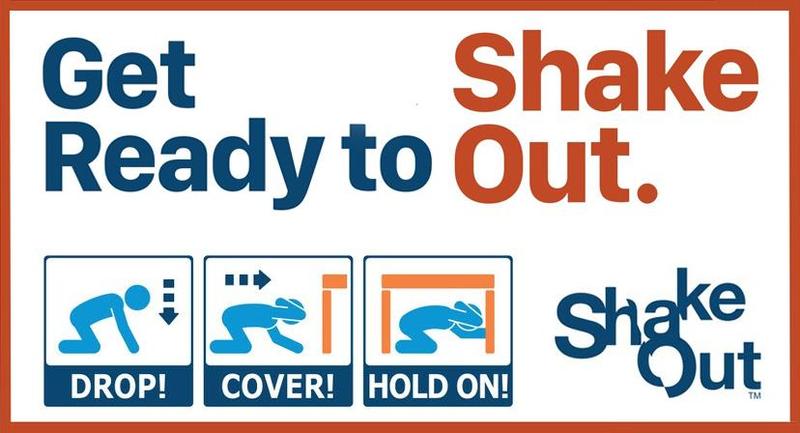 The Great Shakeout Clipart from the web.