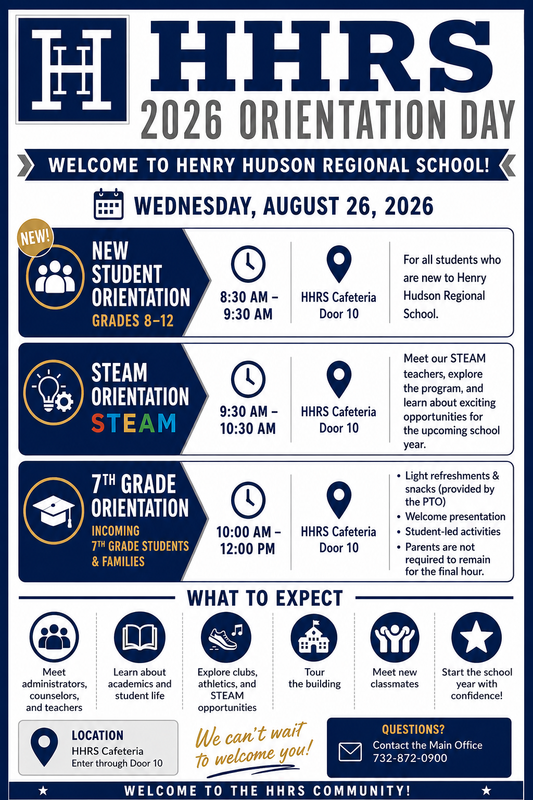 HHRS Orientation Dates 2026